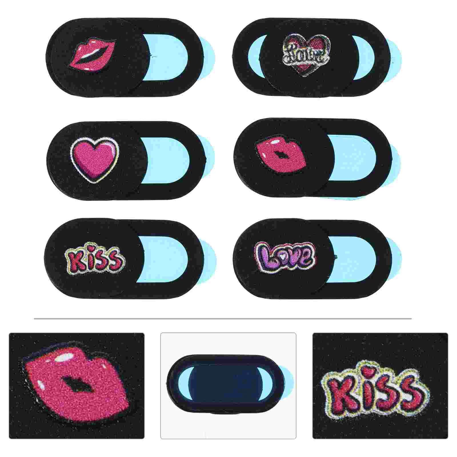 6 Pcs/Set Webcam Cover Slide Privacy Computer Laptop Hide Colorful